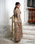 Satin Dress with Printed Statement Sleeves 62782